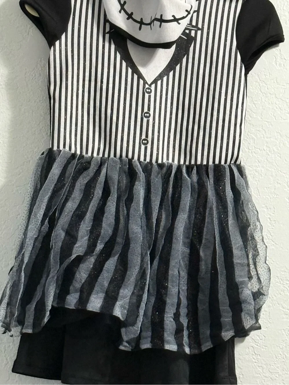 The Nightmare Before Christmas Costume Girls Tutu Dress 10 12 Halloween jack